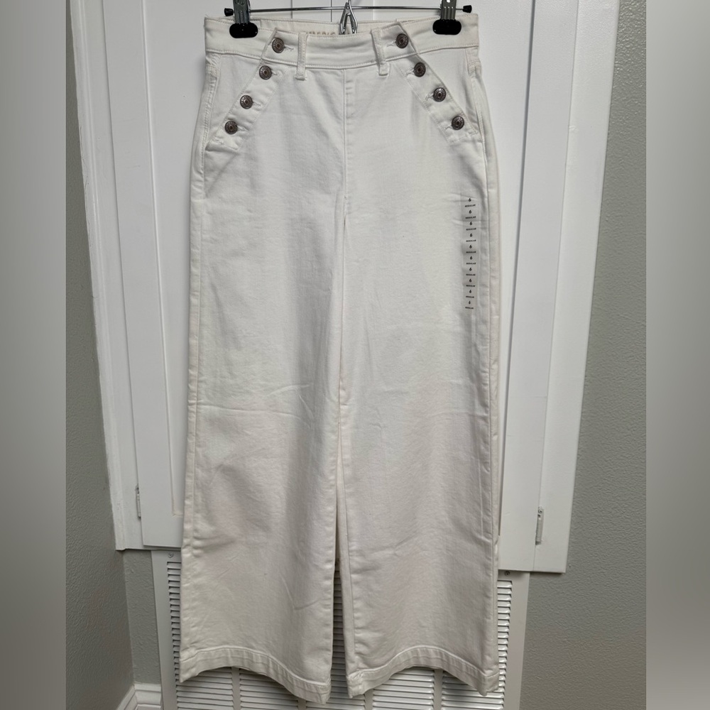 AE Super High Rise Wide Leg Jeans size 6
